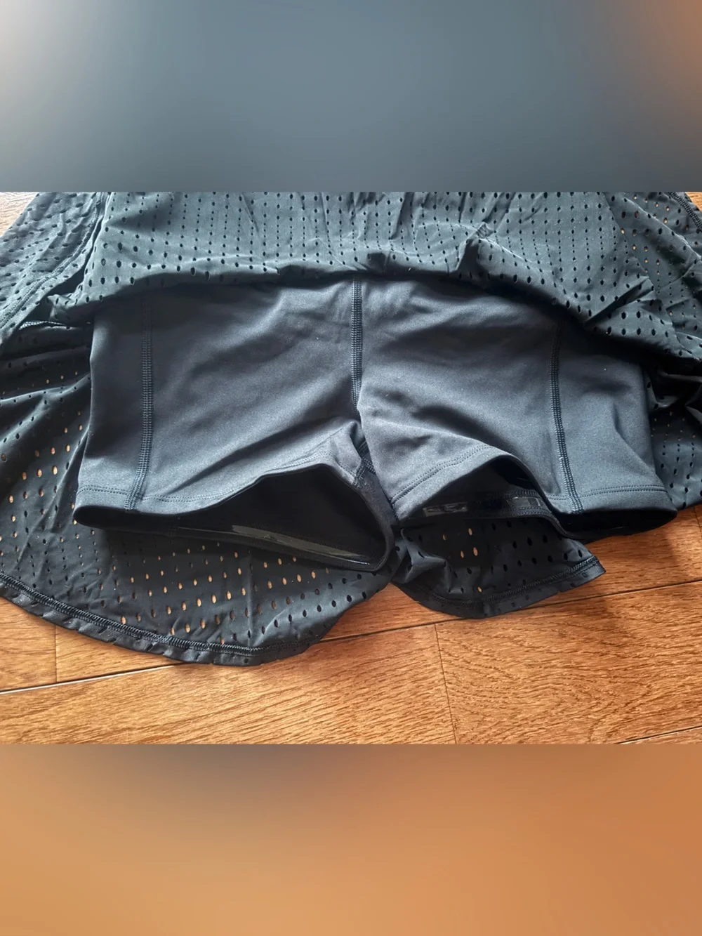 Athleta A Game Skort Black Mesh